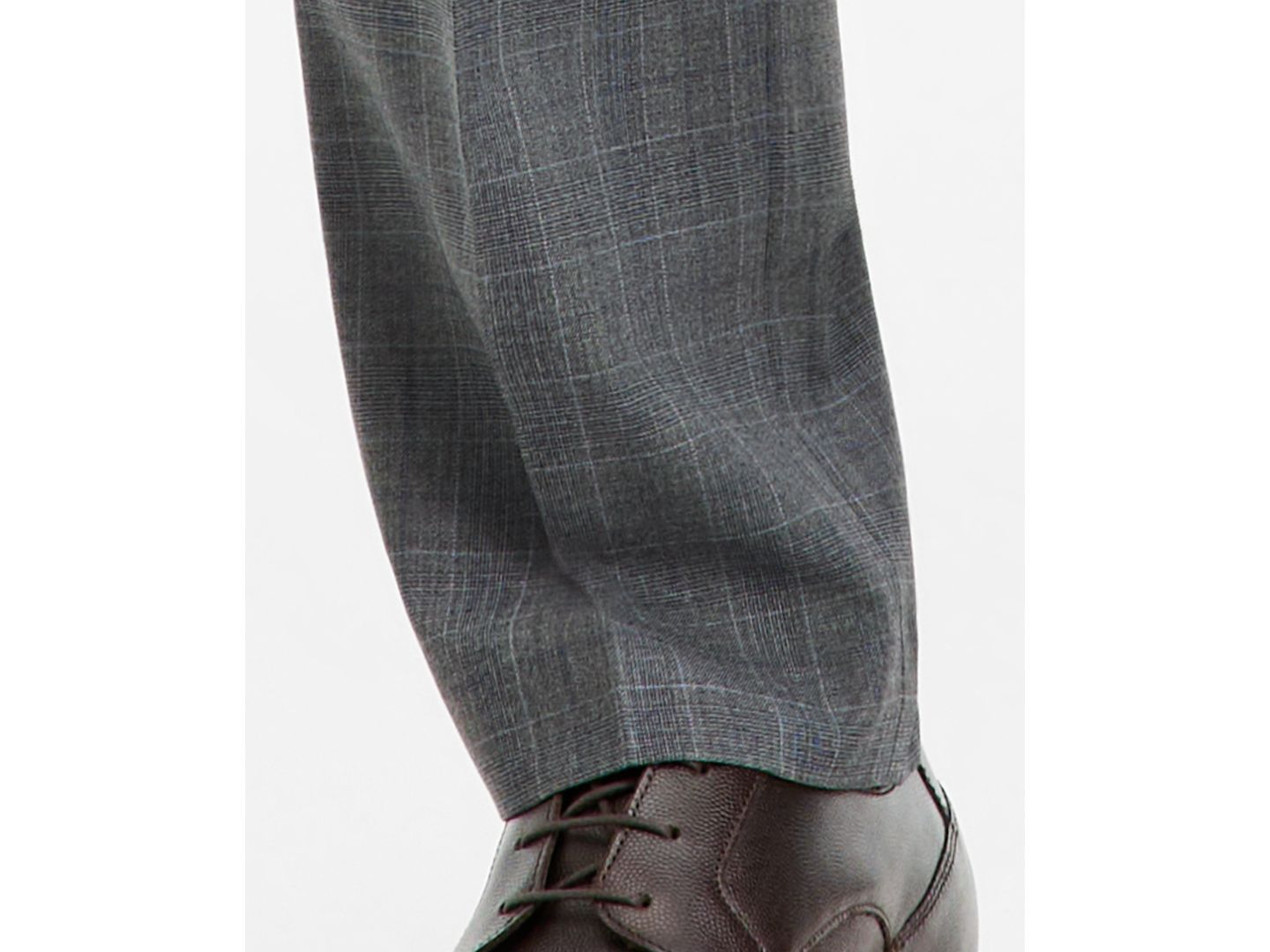 Мужские брюки Tallia Classic-Fit Gray & Blue Check Suit Separate, цвет: Серый / Синий — фото 7