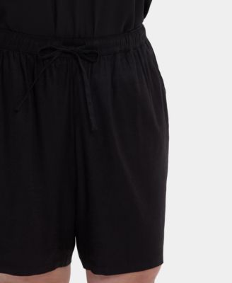 Plus Size Breezy Bermuda Drawstring Shorts