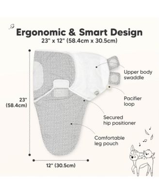 3pk Soothe Baby Swaddle, Organic Baby Swaddle Sleep Sacks, Newborn, Infant Swaddle Sack