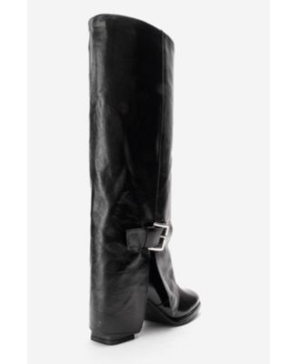 Women's Lojo Leather Block Heel Boot