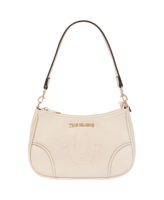 Trapunto Logo Shoulder Bag