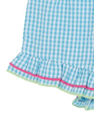 Baby Girls' Sleeveless Top and Elastic Waistband Shorts, 2-Piece Set