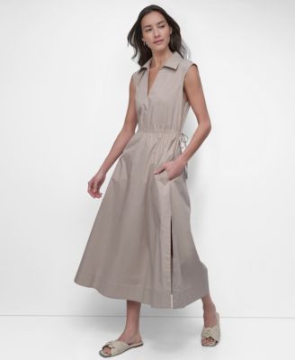 Women's Back-Cut-Out Sleeveless Maxi Dress