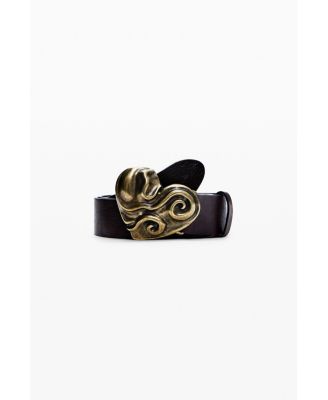 Women's Leather Heart Belt