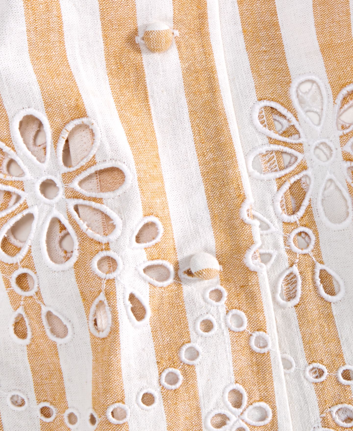 Женский жилет On 34th Verano Stripe Linen-Blend Eyelet, цвет: Белый комбинированный — фото 5