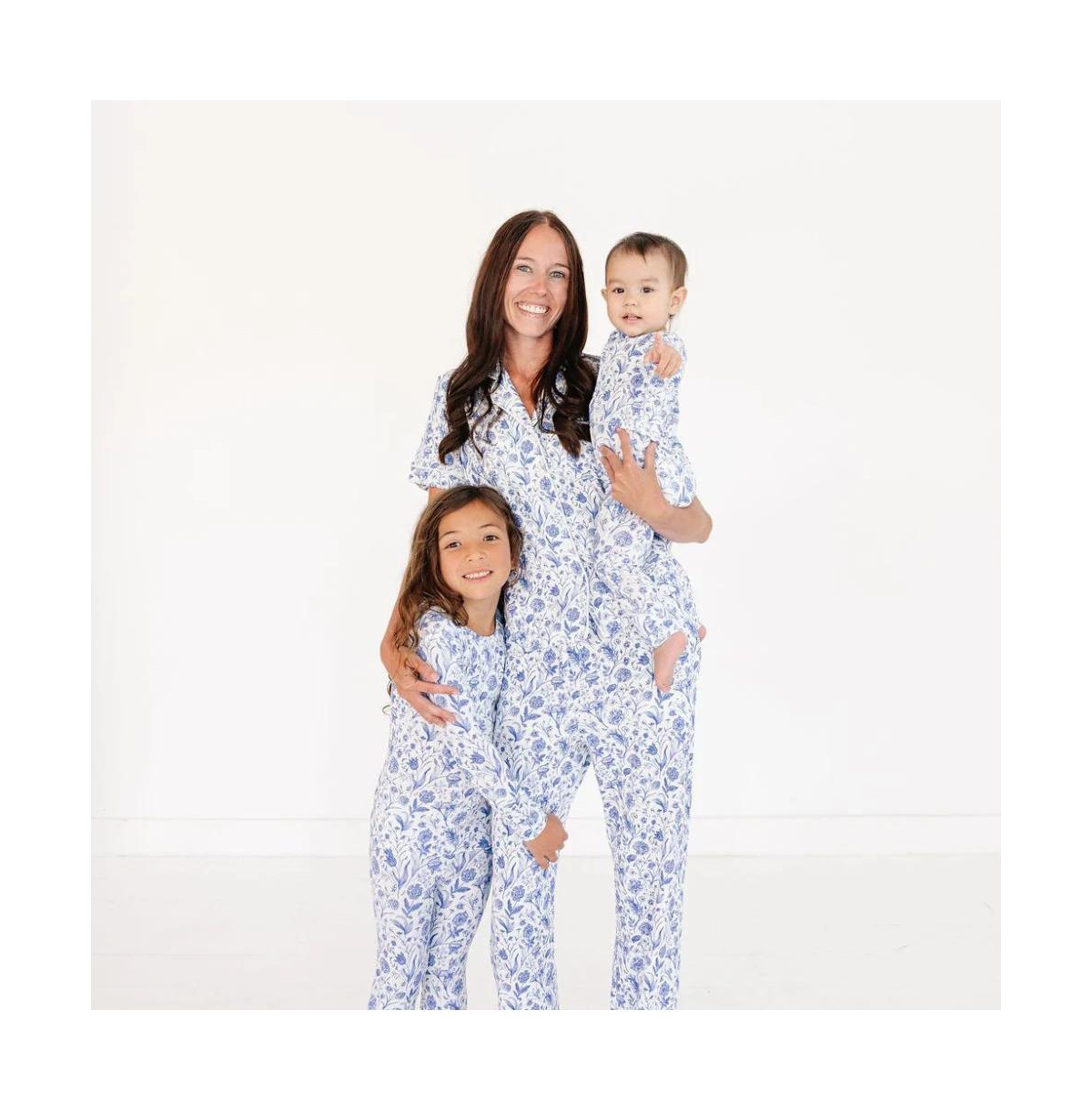 Motette Baby Girls Porcelain Vine Pajama Set