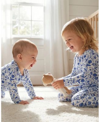 Baby Girls Porcelain Vine Pajama Set