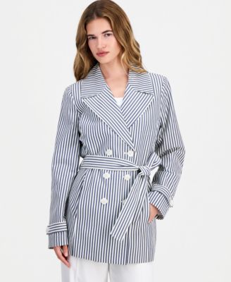 Petite Seersucker Wrap Jacket