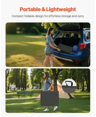 6 Ft Fold-in-Half Folding Table with Carry Handle