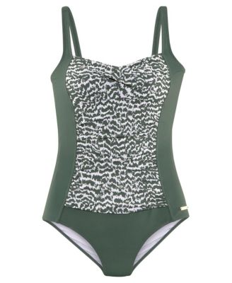 Women's Printed Tummy Control One Piece Swimsuit Bra Sizing