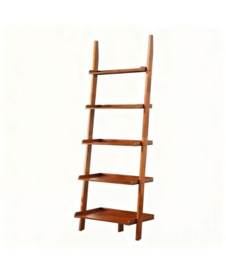 Ladder Bookshelf  Solid Pine  Traditional Modern