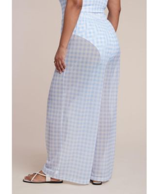 Women's Plus size Wide Leg Cover-Up Pant