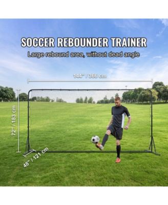 12 x 6 Ft Soccer Rebounder Net with Carry Bag