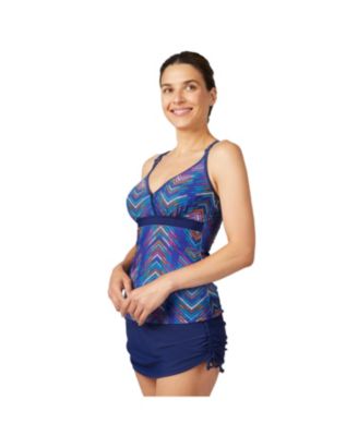 Women's Macrame Back Tankini Top