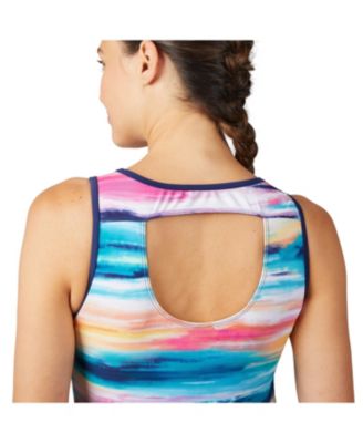 Women's Full Side Shirring Tankini Top