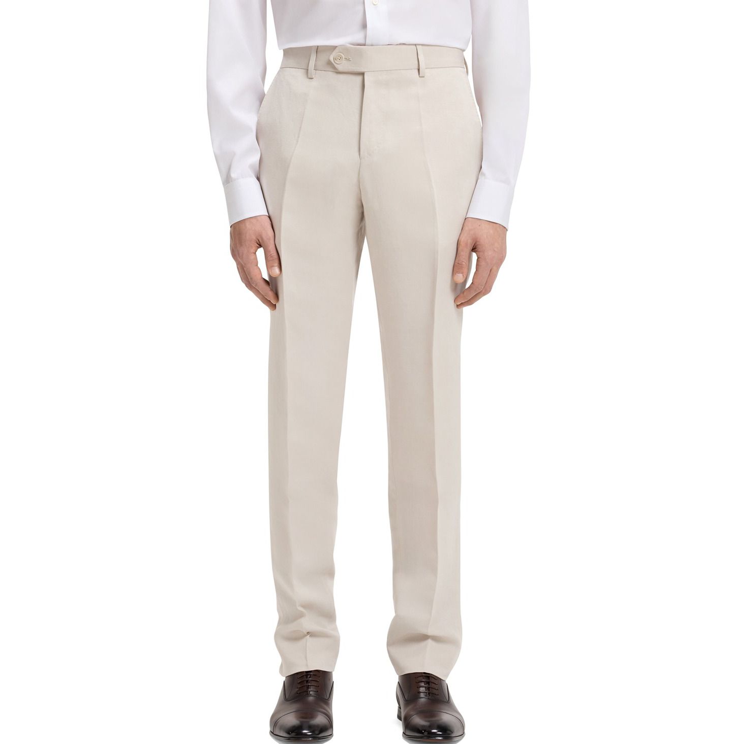 Мужские брюки Hugo Boss Beckham x BOSS Micro Pattern Slim-Fit, цвет: Серый — фото 1