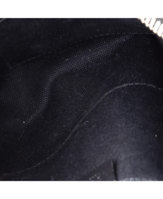 Small Web Strap Front Zip Messenger Bag GG Coated Canvas