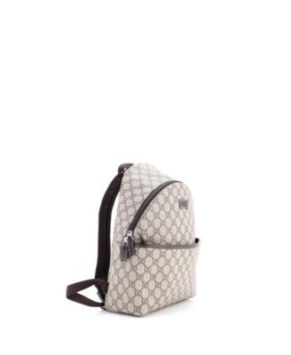 Small Front Pocket Backpack GG Coated Canvas