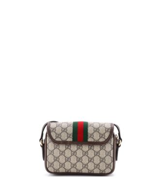 Mini Ophidia Flap Shoulder Bag GG Coated Canvas