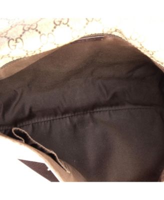 Medium Web Flap Messenger Bag GG Coated Canvas