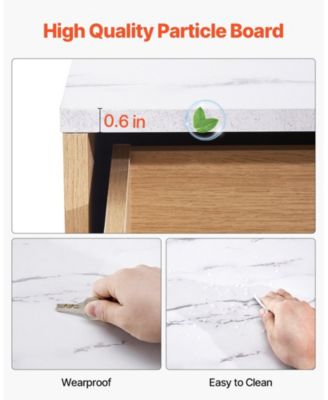 6 Drawer Fluted Dresser with Spacious Storage for Bedroom and Entryway