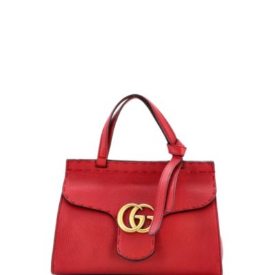 Mini GG Marmont Top Handle Bag Leather