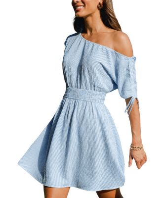 Women's Extra Sweet Striped Mini Beach Dress