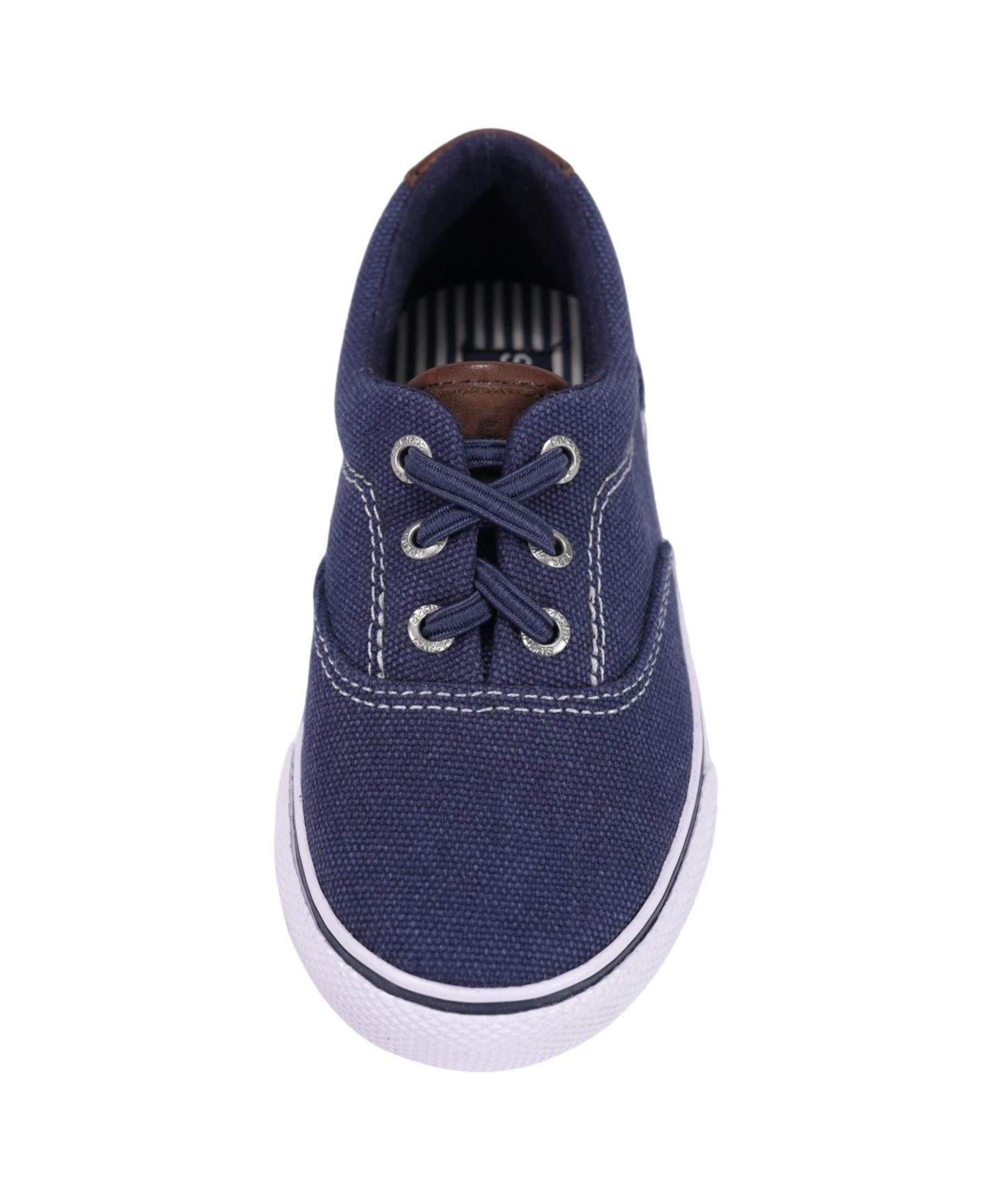 Детские кеды Sperry Striper II CVO из парусины, цвет: Тёмно-синий — фото 4