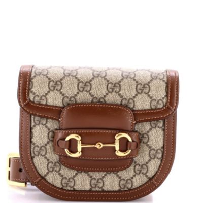 Mini Horsebit 1955 Belt Bag GG Coated Canvas with Leather