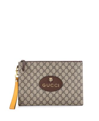 Neo Vintage Wristlet Pouch GG Coated Canvas