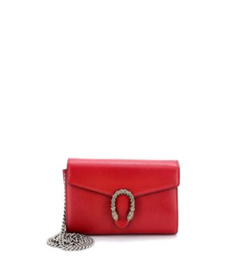 Small Dionysus Chain Wallet Leather with Embellished Detail