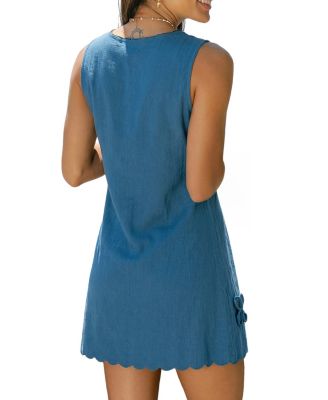 Women's Warm Hearted Mini Beach Dress