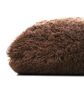 Textured Fluffy Decorative Pillow, 12" x 20"