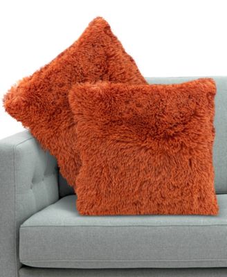Textured Fluffy Decorative Pillow, 20" x 20"