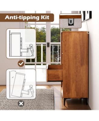 5-Drawer Dresser with Interlock System for Bedroom Living Room.
