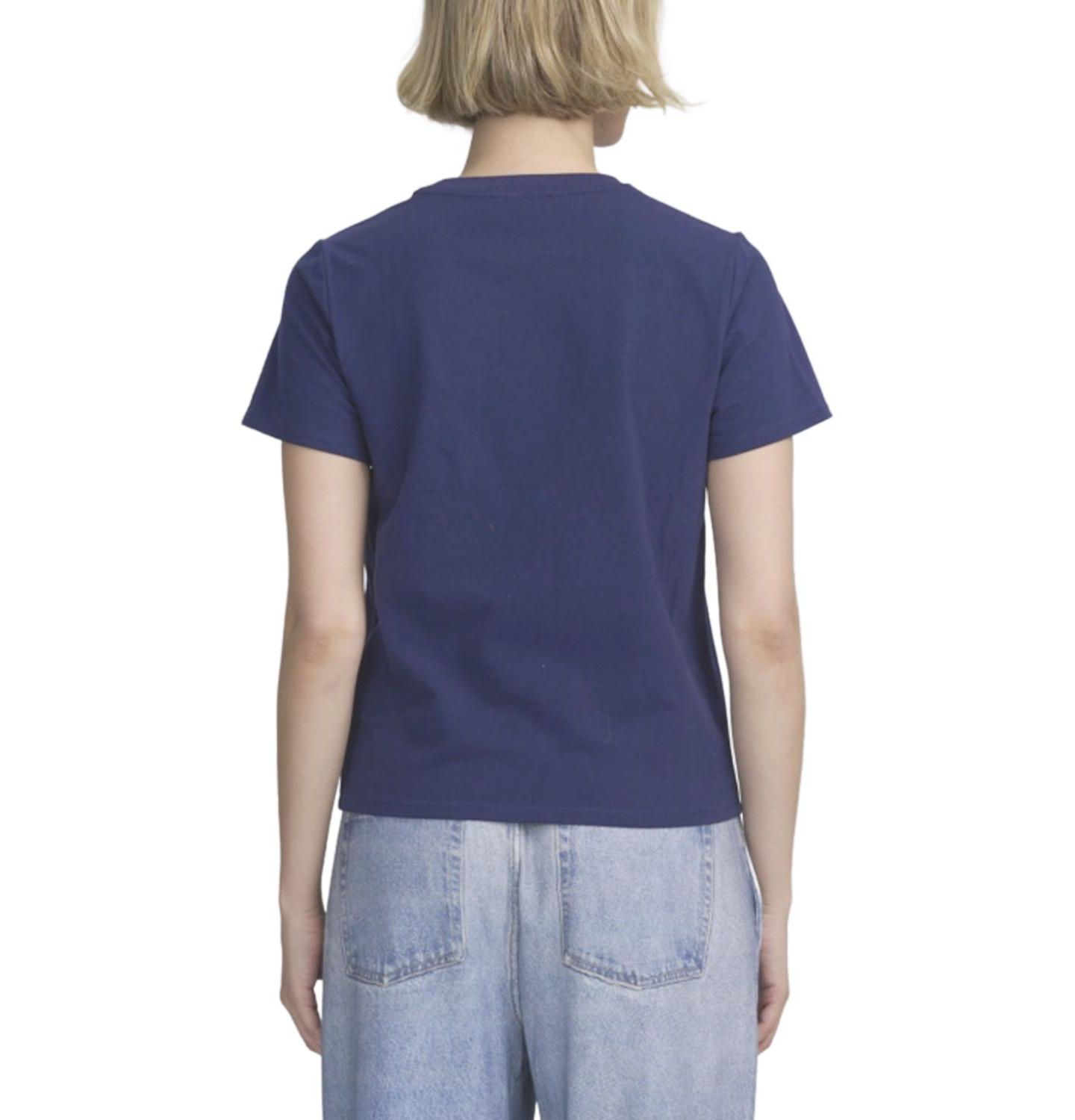 Женская футболка ELLE Collection Tee With Logo Applique, цвет: Тёмно-синий — фото 3