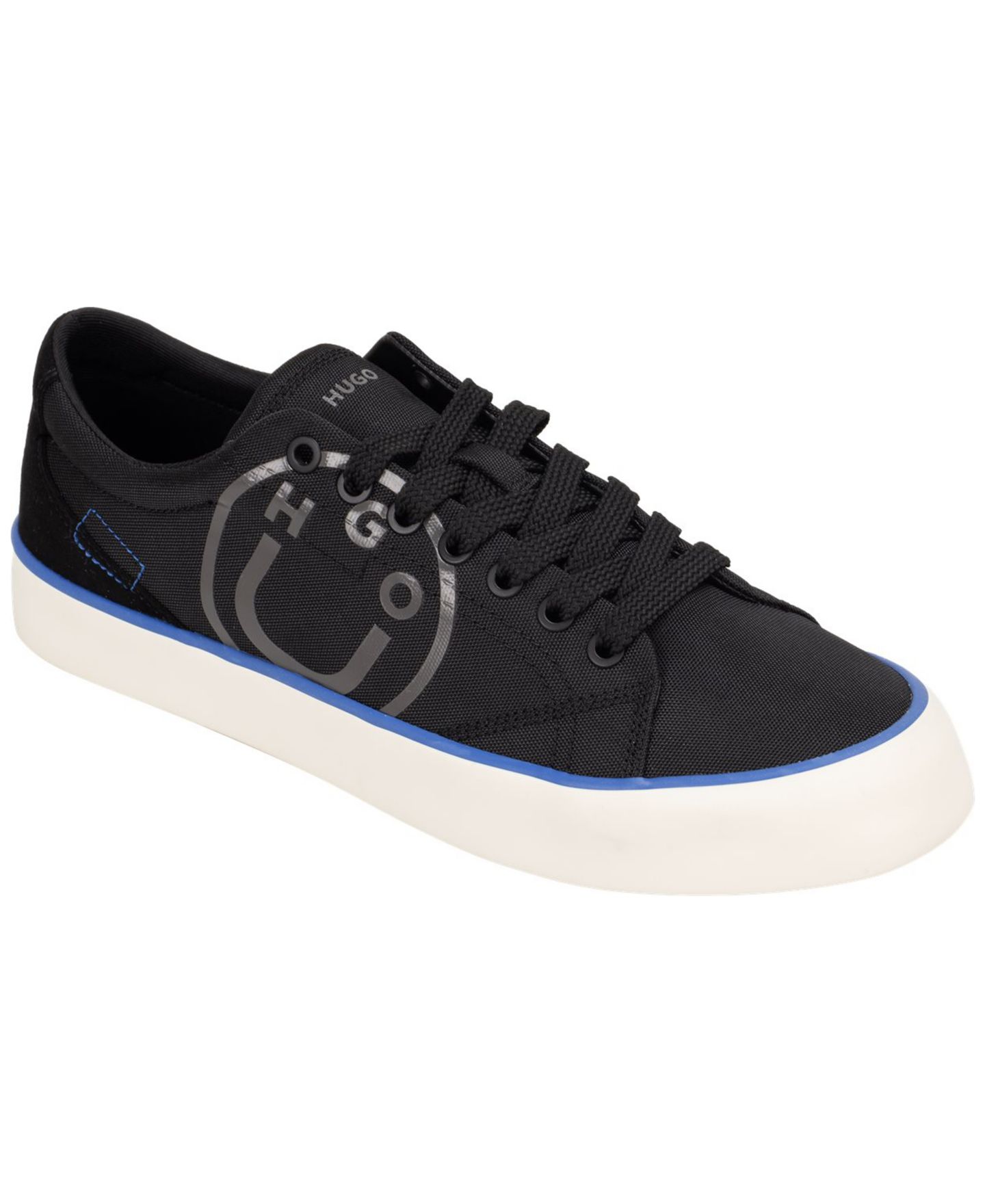 Мужские кроссовки Hugo Boss Logo Detail Lace-Up, цвет: Чёрный — фото 1