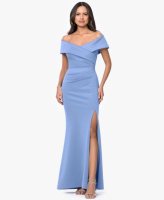 Women's Off-The-Shoulder Side-Slit Gown