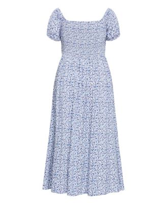 Women's Abbie Short Sleeve Floral Print Maxi Dress