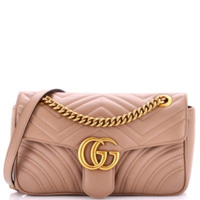 Medium GG Marmont Flap Bag Matelasse Leather