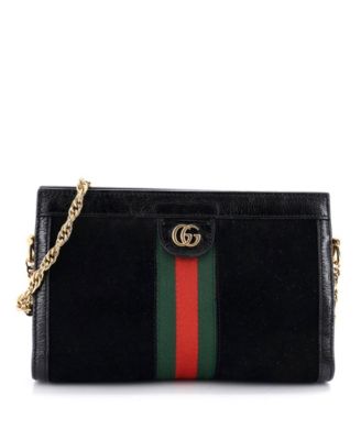 Small Ophidia Chain Shoulder Bag Suede
