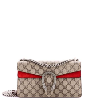 Small Dionysus Bag GG Coated Canvas with Crystal Embellished Metal