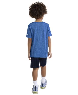 Boys' 4-7 Dri-FIT Swoosh T-Shirt and Shorts, 2-Piece Set