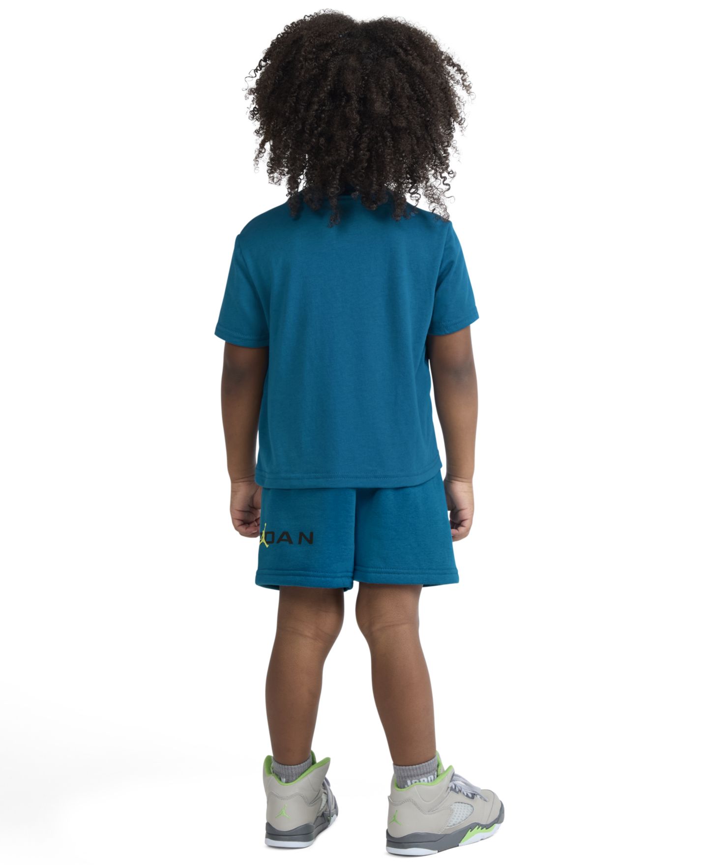 Комплект Jordan T-Shirt and Shorts, 2-Piece Set для мальчиков-малышей, цвет: Зелёный — фото 3