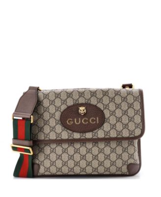 Medium Neo Vintage Flap Messenger GG Coated Canvas