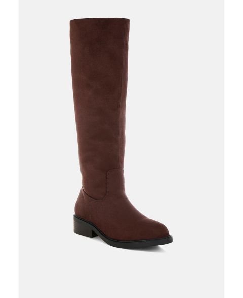 Женские ботинки London Rag Chiru Round Toe Microfiber Calf, цвет: Коричневый