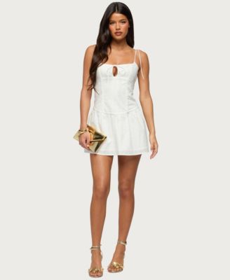 Women's Kaira Eyelet Boned Mini Dress
