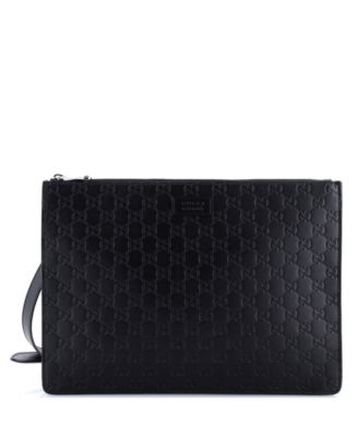 Large Zip Messenger Bag Guccissima Leather