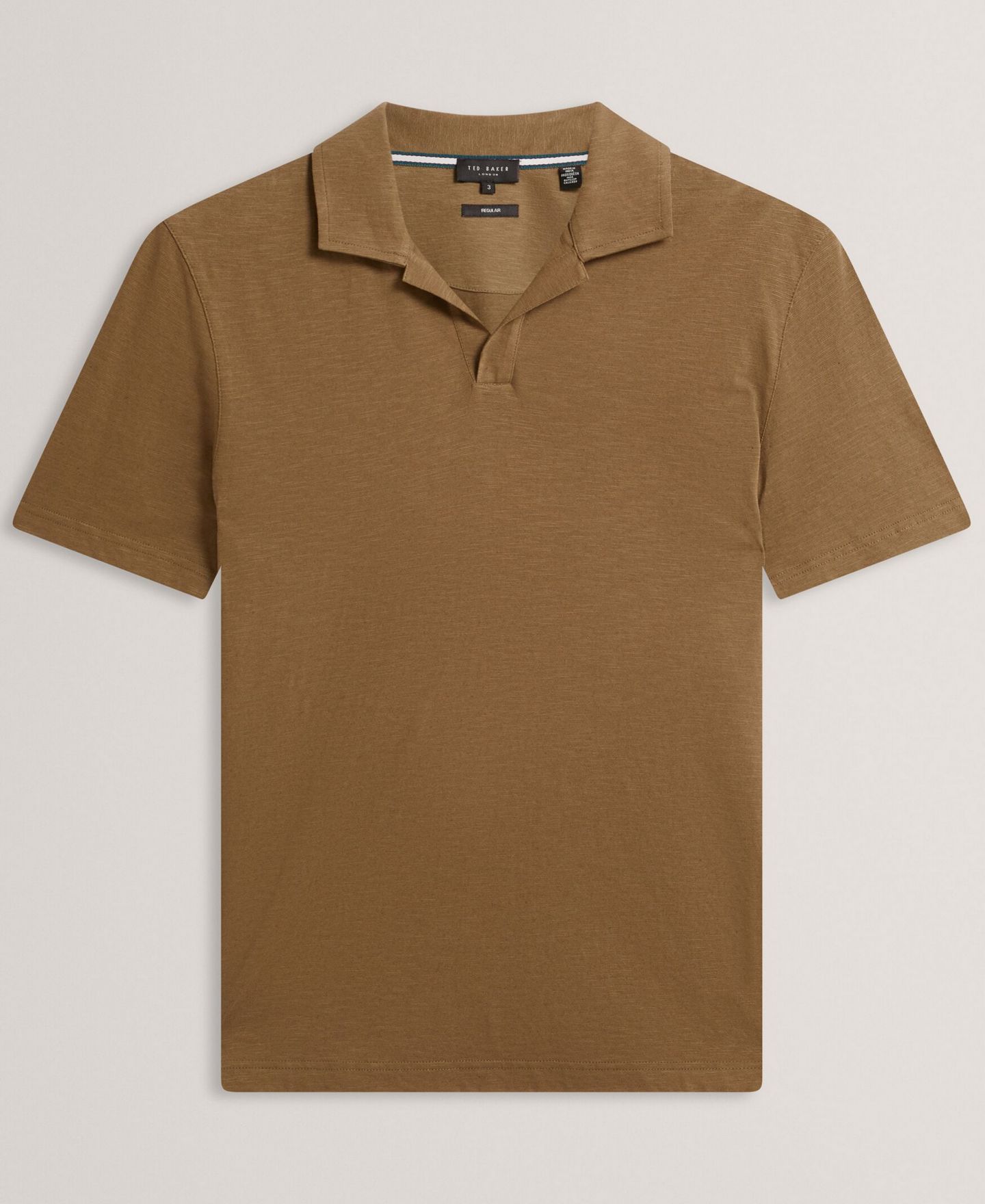Мужское поло Ted Baker Anito Short-Sleeve Polo, цвет: Оливковый — фото 5