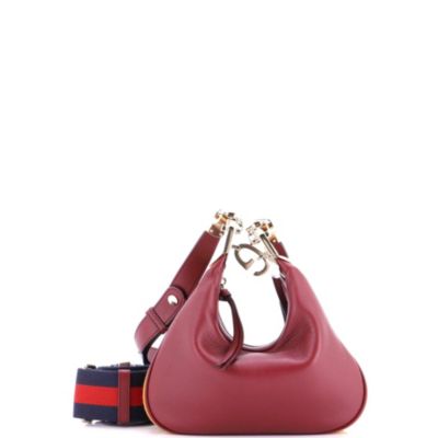 Small Attache Shoulder Bag Leather
